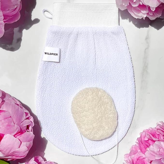 Wildpier Deep Exfoliating Glove and Konjac Sponge Bundle