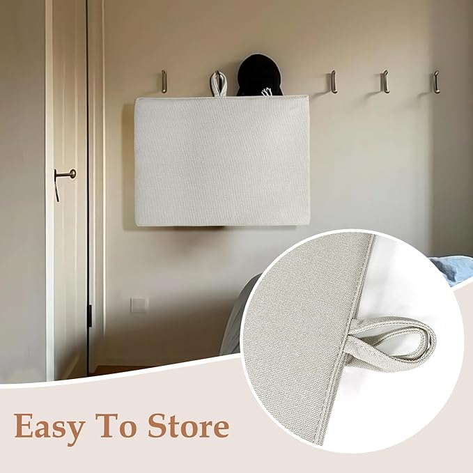 24" x 16" Ironing Mat Foldable, Portable Small Thickened Heat Resistant Cotton Wood Mini Ironing Pad Board for Table Top, Washer, Bed, Dorm, Travel, Countertop, Tabletop, Double Sided Use