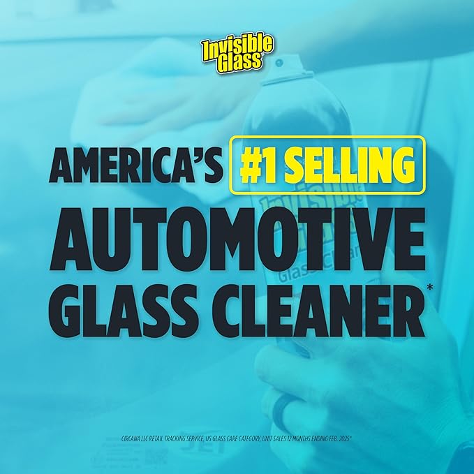 Invisible Glass 91163 Premium Aerosol Glass and Window Cleaner for Auto and Home, Streak-Free, Ammonia-Free, Tint-Safe, 15 oz