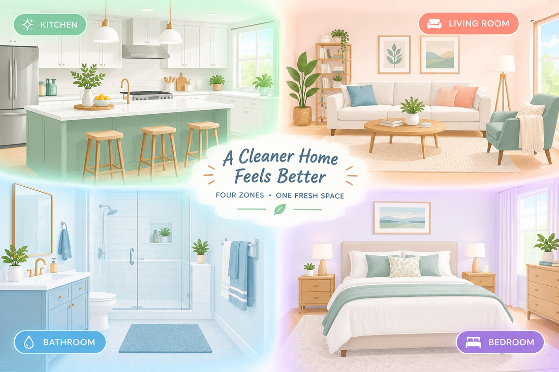 Stop Cleaning Your Whole House: Create Simple Cleaning Zones Instead