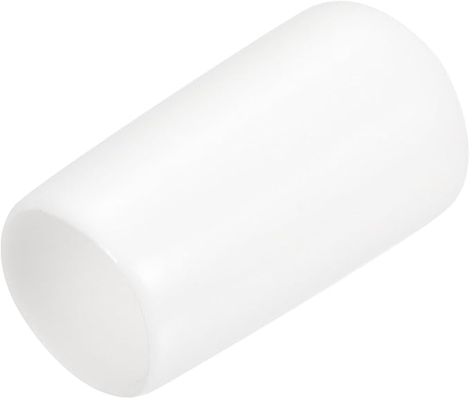 uxcell 20pcs Rubber End Caps 10mm ID Vinyl Round End Cap Cover Screw Thread Protectors White
