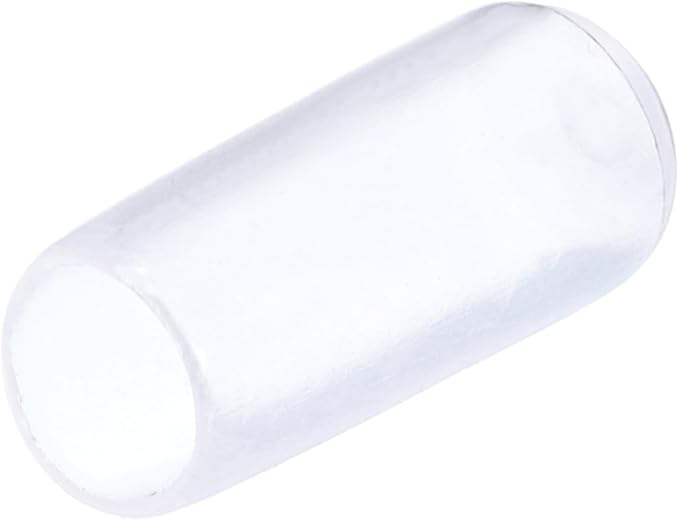 uxcell 20pcs Rubber End Caps 6mm(1/4") ID Vinyl PVC Round Tube Bolt Cap Cover Screw Thread Protectors Clear