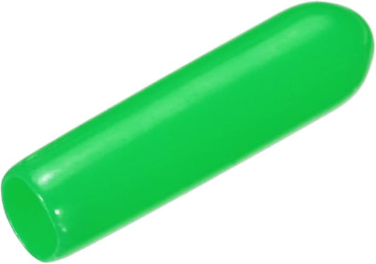 uxcell 20pcs Rubber End Caps 3mm(1/8") ID Vinyl PVC Round Tube Bolt Cap Cover Screw Thread Protectors Green