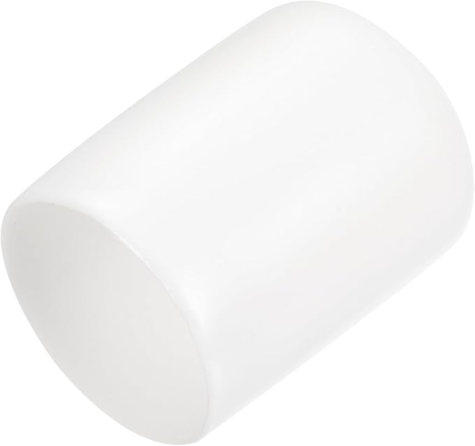 uxcell 20pcs Rubber End Caps 14mm(9/16") ID Vinyl Round End Cap Cover Screw Thread Protectors White