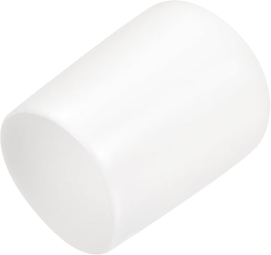 uxcell 20pcs Rubber End Caps 16mm ID Vinyl Round End Cap Cover Screw Thread Protectors White