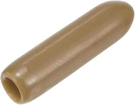 uxcell 20pcs Rubber End Caps 2.5mm ID Vinyl PVC Round Tube Bolt Cap Cover Screw Thread Protectors Light Brown