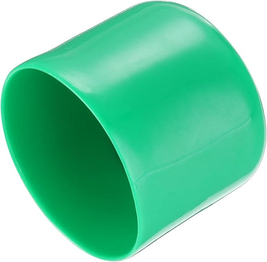 uxcell 20pcs Rubber End Caps 50mm(2 Inch) ID Vinyl PVC Round Tube Bolt Cap Cover Screw Thread Protectors Dark Green