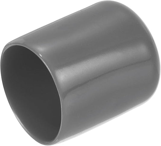 uxcell 20pcs Rubber End Caps 22mm ID Vinyl PVC Round Tube Bolt Cap Cover Screw Thread Protectors Dark Grey