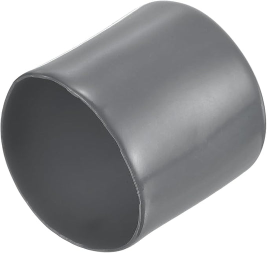 uxcell 20pcs Rubber End Caps 41mm ID Vinyl Round Tube Bolt Cap Cover Thread Protectors Dark Grey