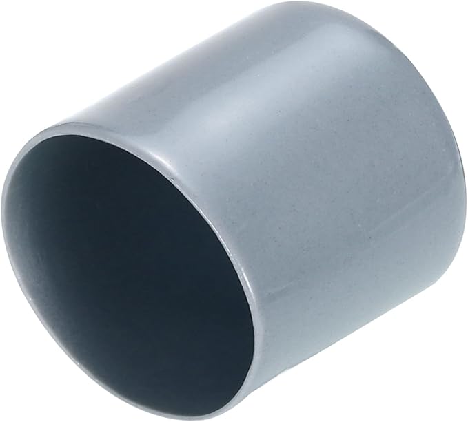 uxcell 20pcs Rubber End Caps 29mm ID Vinyl PVC Round Tube Bolt Cap Cover Screw Thread Protectors Grey