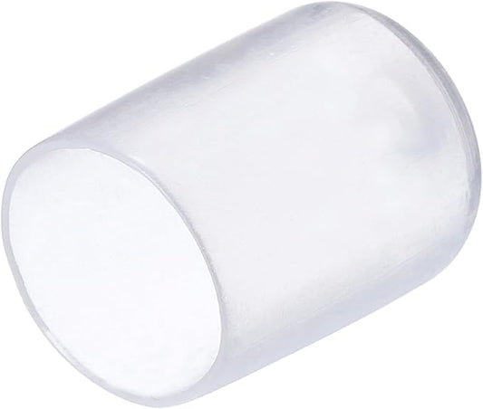 uxcell 20pcs Rubber End Caps 15mm ID Vinyl PVC Round Tube Bolt Cap Cover Screw Thread Protectors Clear