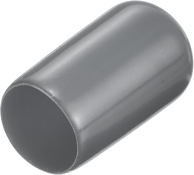 uxcell 20pcs Rubber End Caps 11.5mm ID Vinyl Round Tube Bolt Cap Cover Thread Protectors Dark Grey