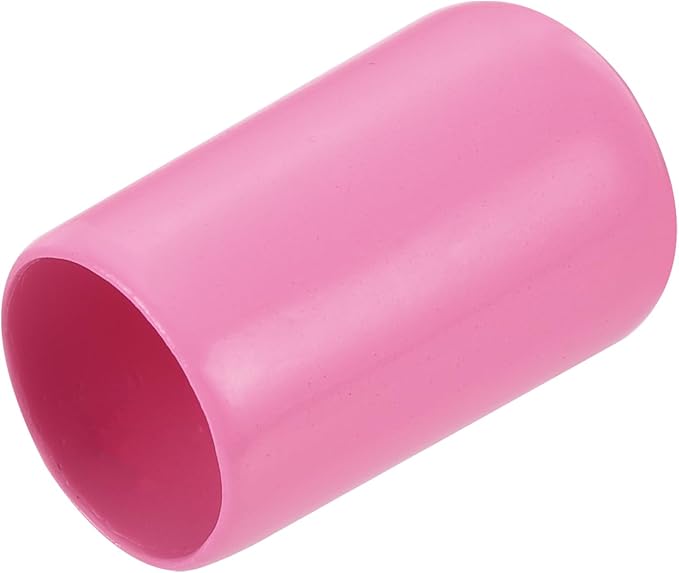 uxcell 20pcs Rubber End Caps 11mm ID Vinyl PVC Round Tube Bolt Cap Cover Screw Thread Protectors Pink