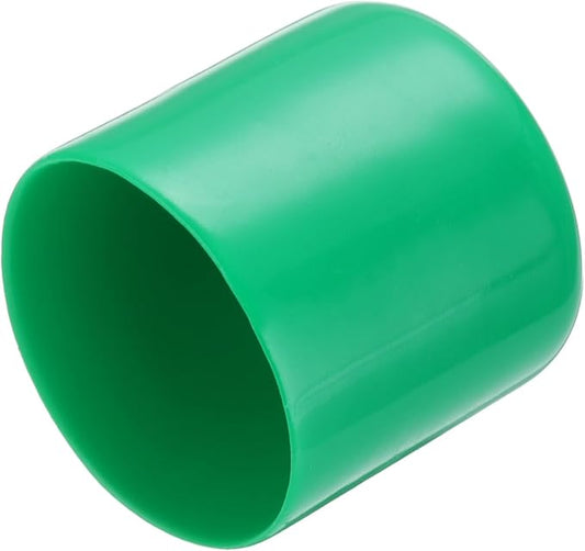 uxcell 20pcs Rubber End Caps 43mm ID Vinyl PVC Round Tube Bolt Cap Cover Screw Thread Protectors Dark Green