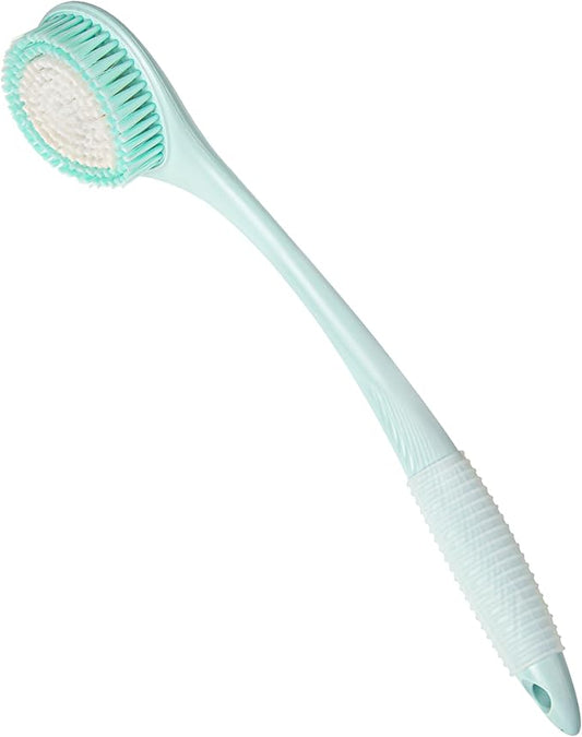 BEDELITE Back Scrubber for Shower - Long Handle Bath Brush (16.4 inches) with Soft Bristles, Exfoliating Body Brush for Men & Women(Blue)