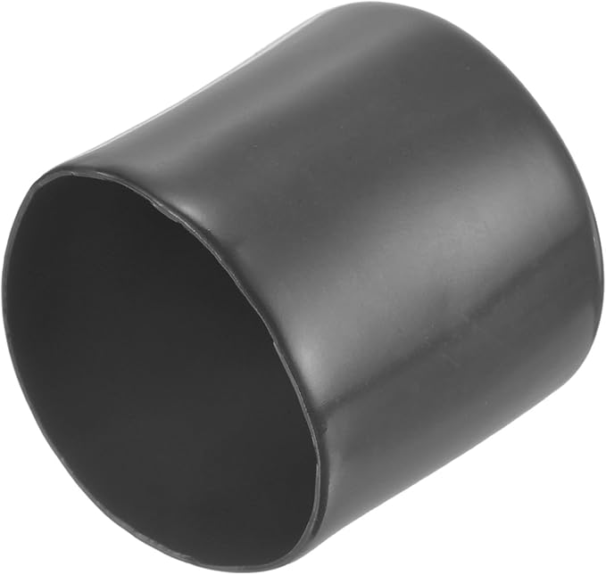 uxcell 20pcs Rubber End Caps 44mm(1 3/4") ID Vinyl Round Tube Bolt Cap Cover Thread Protectors Dark Grey
