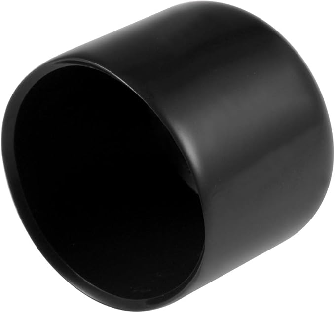 uxcell 20pcs Rubber End Caps 26mm ID Vinyl Round Tube Bolt Cap Cover Thread Protectors Black