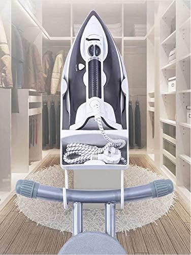 Ironing Board Hanger Wall Mount Iron Hanger Ironing Board Rack Electric Iron Holder Household Bathroom Shelf - for Max 5 inch Width