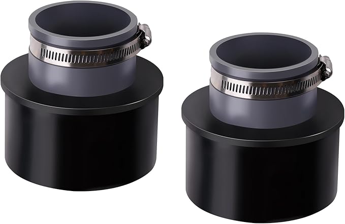 2.5'' Dust Collection Ports Port(2 Ports & 2 Metal Hose Clamps) Compatible with 2.5-inch dust collection hoses(Pack Of 2)