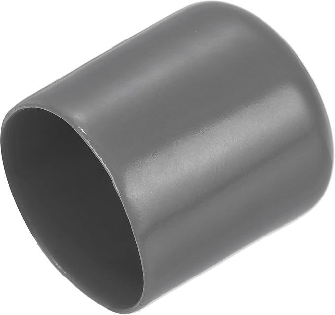 uxcell 20pcs Rubber End Caps 23mm ID Vinyl PVC Round Tube Bolt Cap Cover Screw Thread Protectors Dark Grey