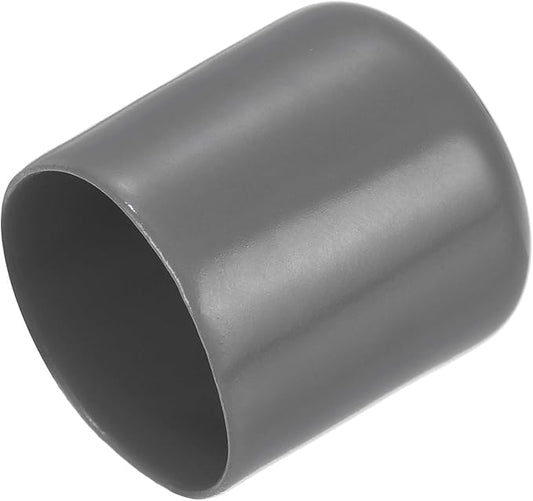 uxcell 20pcs Rubber End Caps 23mm ID Vinyl PVC Round Tube Bolt Cap Cover Screw Thread Protectors Dark Grey