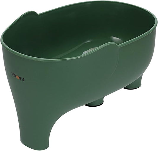 Vegetable Washing Basket with Elephant Drainage for Fruits, Pasta, Noodles - Green, 22x14x10cm/8.7 * 5.5 * 3.93in