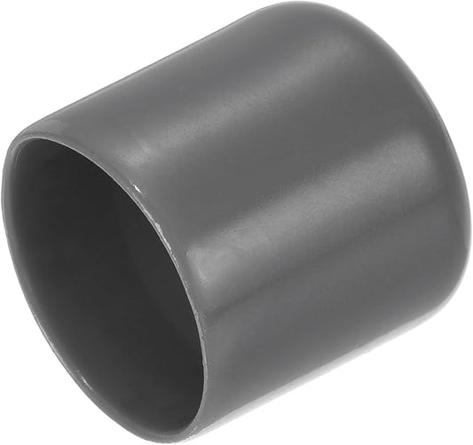uxcell 20pcs Rubber End Caps 25mm(1") ID Vinyl PVC Round Tube Bolt Cap Cover Screw Thread Protectors Dark Grey