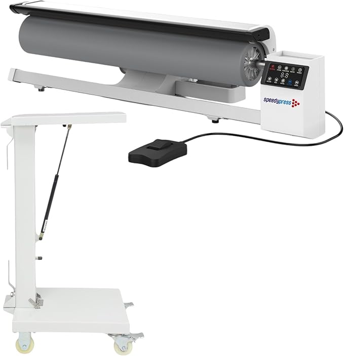 Rotary Iron Steam Roller Ironing Press by Speedypress R02036 with Stand, 91.5cm, for Clothes, Garments, Curtains, Sheets, Tablecloths (with Stand)
