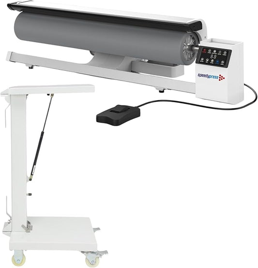 Rotary Iron Steam Roller Ironing Press by Speedypress R02036 with Stand, 91.5cm, for Clothes, Garments, Curtains, Sheets, Tablecloths (with Stand)