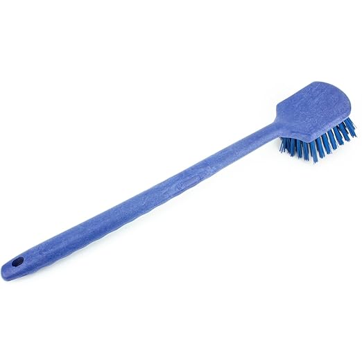 SPARTA 40501EC14 Large Plastic Scrub Brush, 20 Inches, Blue (Pack of 2) - Kitchen and Utility Cleaning With Long Handle