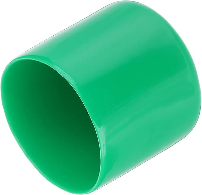 uxcell 20pcs Rubber End Caps 48mm(1 7/8") ID Vinyl PVC Round Tube Bolt Cap Cover Screw Thread Protectors Dark Green