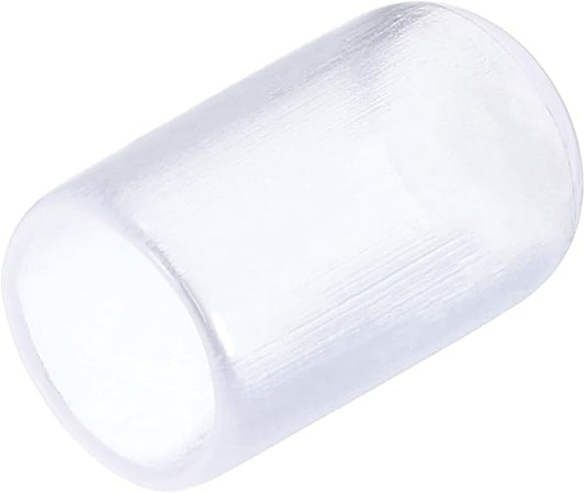 uxcell 20pcs Rubber End Caps 8mm(5/16") ID Vinyl PVC Round Tube Bolt Cap Cover Screw Thread Protectors Clear
