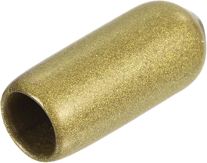 uxcell 20pcs Rubber End Caps 5.5mm ID Vinyl Round Tube Bolt Cap Cover Thread Protectors Gold