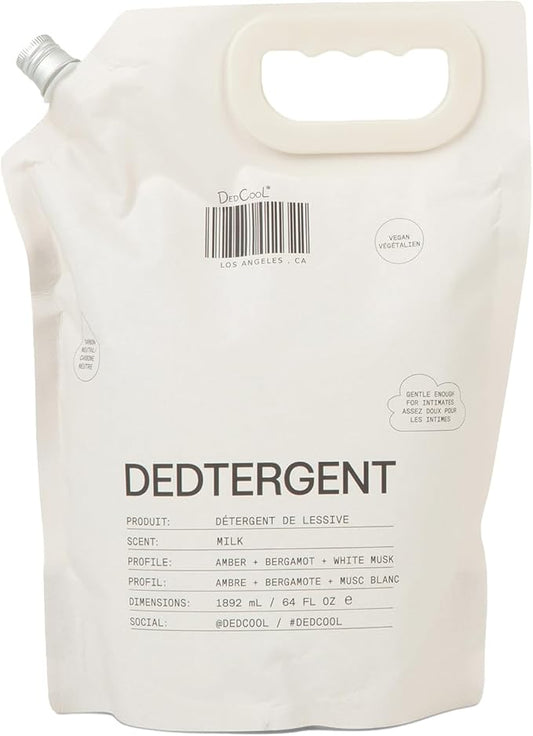 DedCool Liquid Laundry Dedtergent | Milk | Luxurious Fragrance Detergent | Removes Stains | Infused with Natural Essential Oils | Non-Toxic | 120 Washes | 64 fl oz