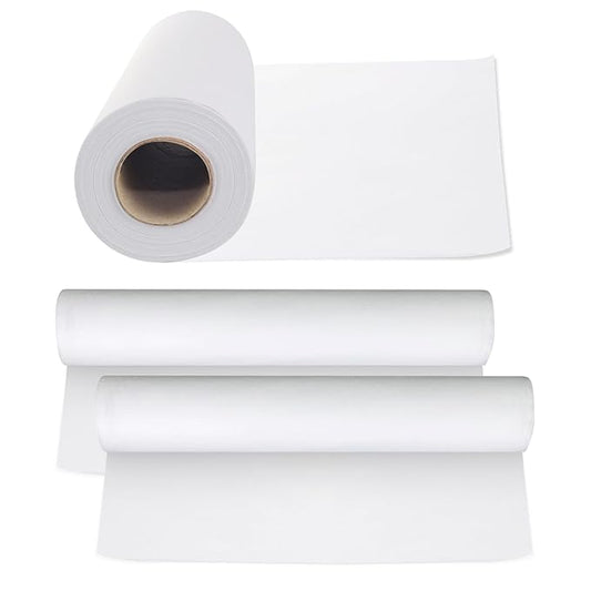 JJ CARE Disposable Massage Table Sheets - 100 Sheets [31.5" x 328 ft, 2 Roll] - 50% Thicker Perforated Massage Bed Cover, Non-Woven Disposable Roll for Massage Table for Waxing, Facial, Tattoo, & Spa