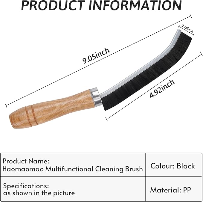 Crevice Cleaning Brush, Hard Bristle Grout Brush Gap Cleaner Tool for Tight Groove Spaces, Kitchen, Bathroom, Sliding Shower Door, Faucets Corners, Tiles, Sink and Windows Track