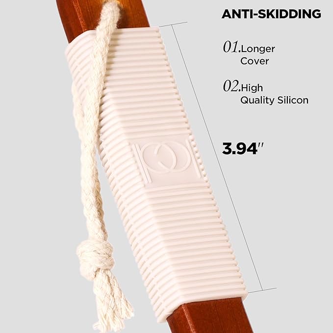 ICANdOIT Exfoliation Set-17.71 Inch Boar Bristles Back Scrubber Bath Brush,Shower Brush with No-Slip Curved Handle,Dual-Sided Face Exfoliation Glove