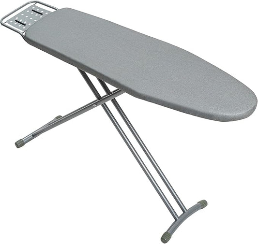 Ironing Board Full Size, BlissBoard 43"x13" Sturdy Heavy Duty Iron Board with Iron Rest, Heat Resistant Cover with Ultra Thick Padding, Height Adjustable, Silver