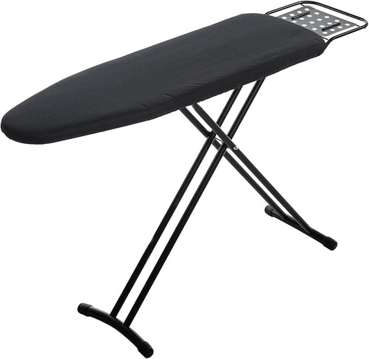 Ironing Board Full Size, RAINHOL 54"x13" Heavy Duty Compact Ironing Board with Iron Rest, Heat Resistant Cover with Ultra Thick Padding, Height Adjustable Sturdy Iron Stand, Black
