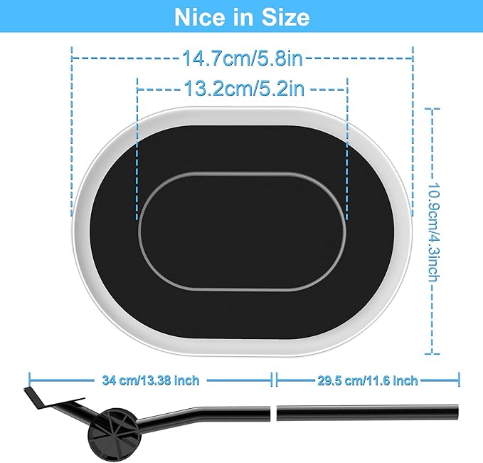 Upgrade Furniture Sliders, Furniture Sliders for Carpets, Oval Moving Pads with 8 PCS 5.8 * 4.3" Carpet Sliders+1 Lifter, Furniture Moving Sliders for Easy Move Bed Tables Cabinet, Protect Carpets