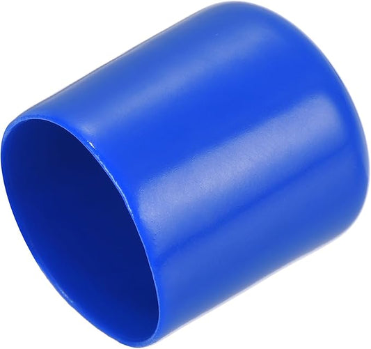 uxcell 20pcs Rubber End Caps 23mm ID Vinyl Round Tube Bolt Cap Cover Screw Thread Protectors Blue