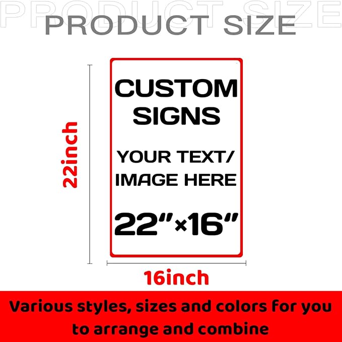 Custom Sign, Personalized Metal Signs,Aluminum Weatherproof Metal Sign Multiple Sizes Custom Personalized Text And picture Here,hazard sign,garden sign,custom door sign,Customised business signs