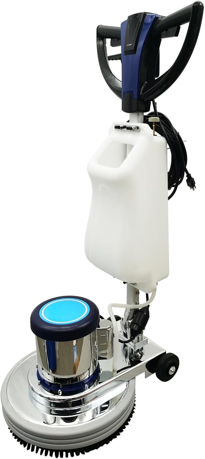 Floor Scrubber Buffer Polisher Commercial Floor Scrubber Machine 18" Tile Floor Cleaning and Polishing Machine 110V 1100W