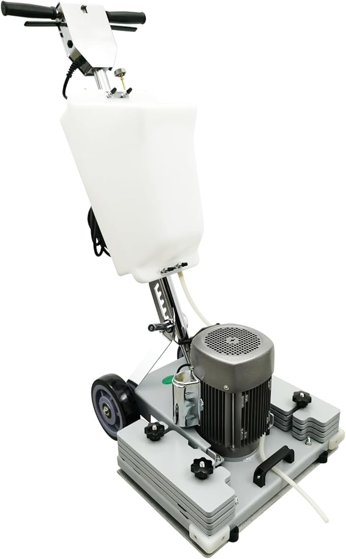 Floor Grinding Machine & Polisher - 3.43Gal Scrubber, 2834RPM, Commercial & Industrial Square Chassis, Multi-functional, 110V
