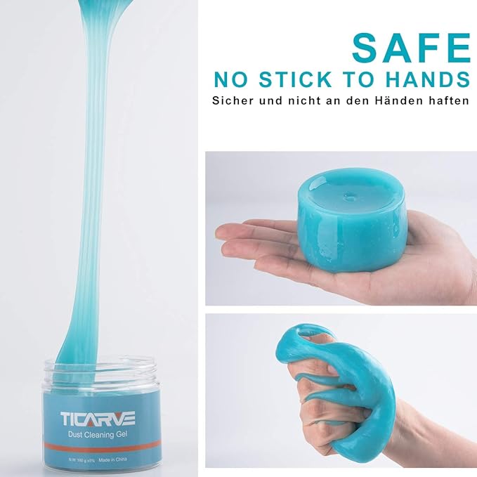 TICARVE Cleaning Gel for Car Detail Tools Car Cleaning Automotive Dust Air Vent Interior Detail Putty Universal Dust Cleaner for Auto Laptop Car Slime Cleaner