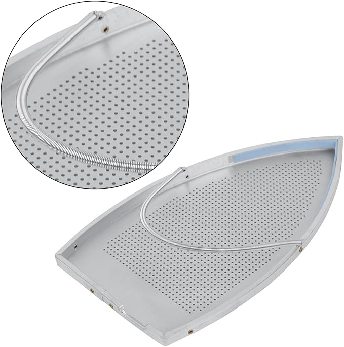 Aluminum Iron Plate Cover,Slick Cover Iron Protector for Ironing,9.1 X 4.84 in Ironing Shoe for Clothes Pressing Prevents Burn Sticking and Iron Plate Protection