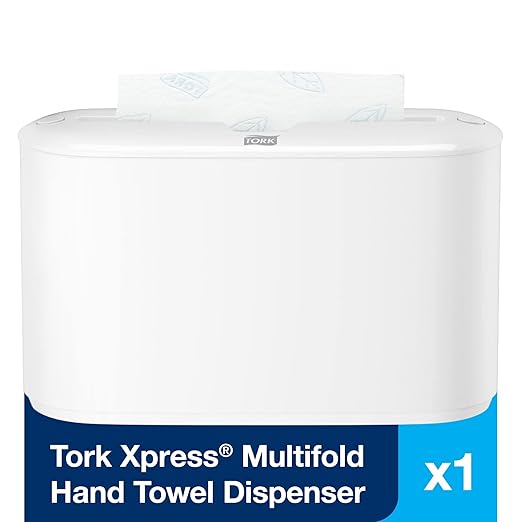 Tork Xpress Paper Towel Dispenser and Tork Extra Soft Multifold Hand Towels (16 Packs)