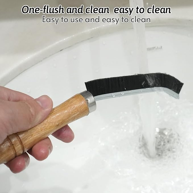 Crevice Cleaning Brush, Hard Bristle Grout Brush Gap Cleaner Tool for Tight Groove Spaces, Kitchen, Bathroom, Sliding Shower Door, Faucets Corners, Tiles, Sink and Windows Track