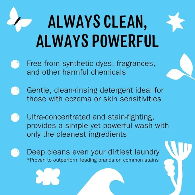 Molly's Suds Original Laundry Detergent Powder | Clean Laundry Detergent Powder for Sensitive Skin | Simple, Effective Ingredients, Stain Fighting | 70 Loads (Peppermint)