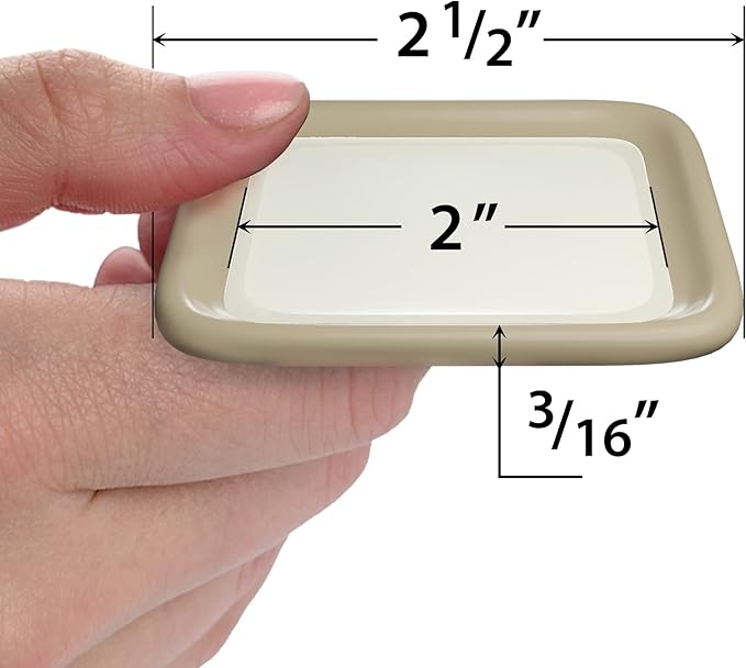 Furniture Sliders for Hardwood Floors X-Protector 12 PCS - 2” Furniture Floor Protectors – Beige Furniture Coasters – Carpeted Pads – Moving Furniture Pads Sliders!